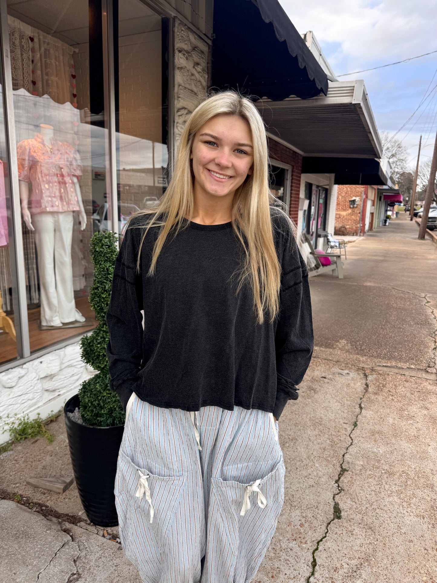 Cross Back Long Sleeve (multiple colors)