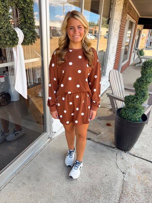 Polka Dot Skort Set