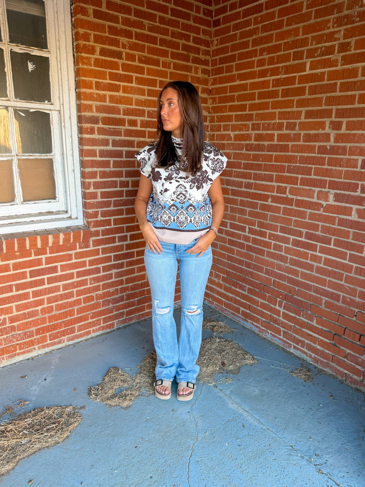 Western Tank Sweater