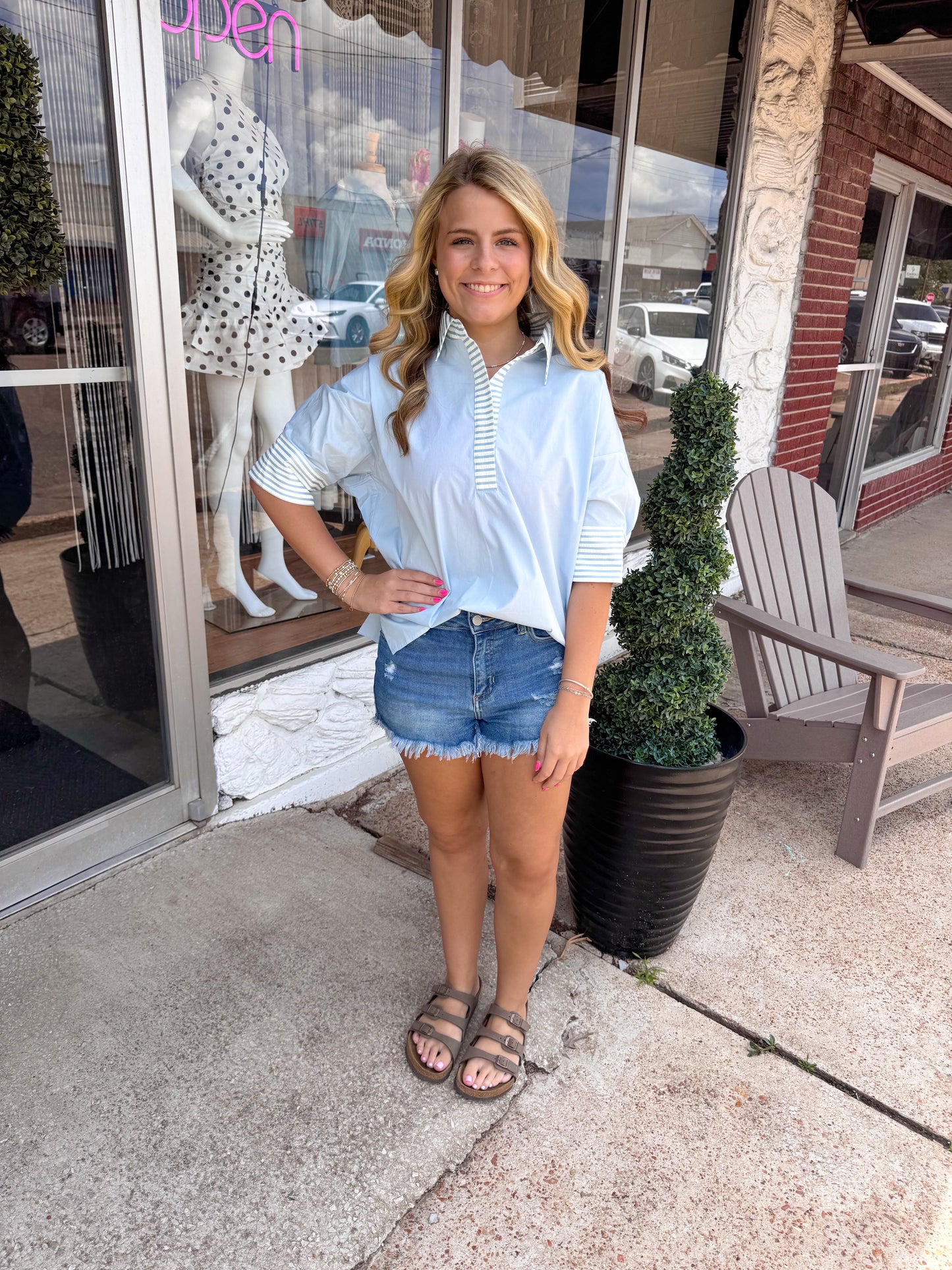 Sky Blue Daze Top