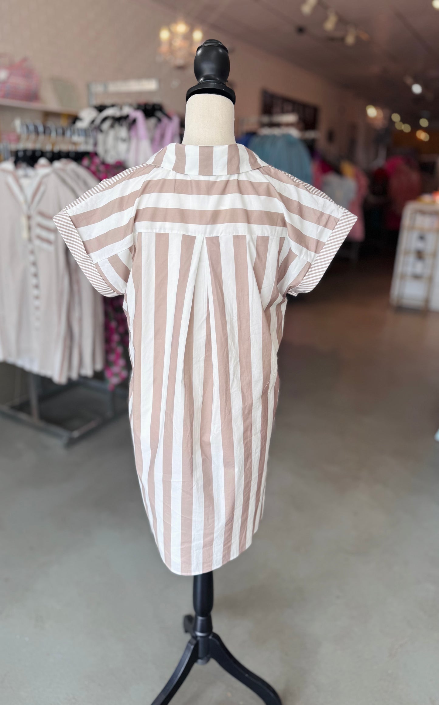 Neutral Honey Mini Dress