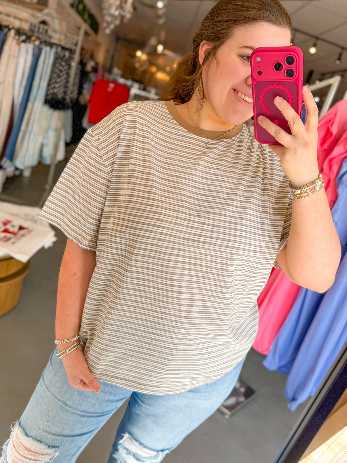 Striped Oversized Tee