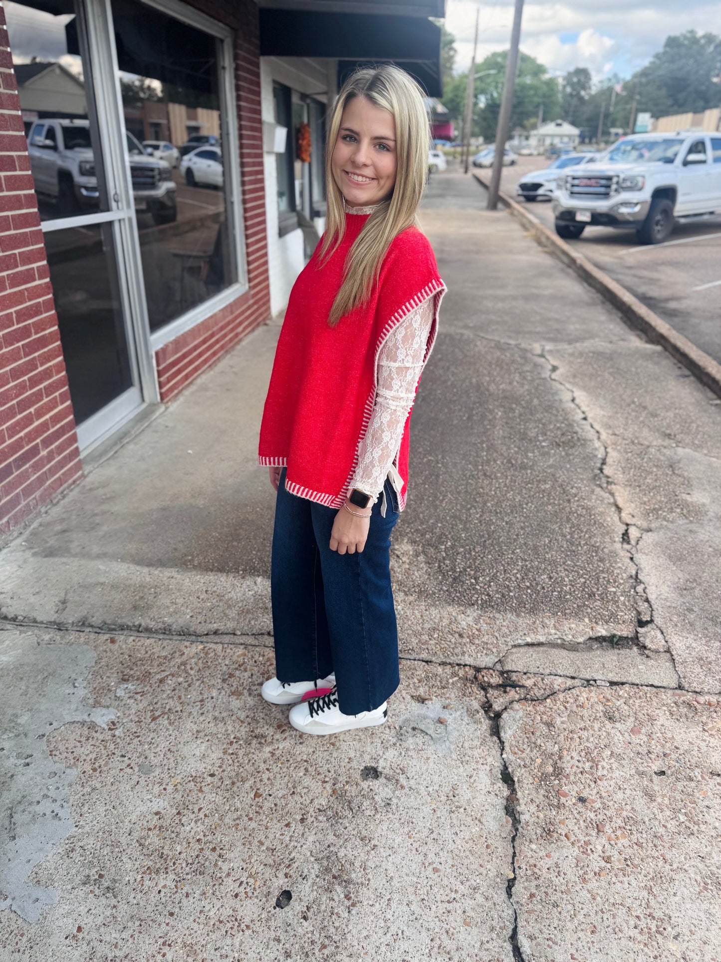 Cherry Twist Sweater