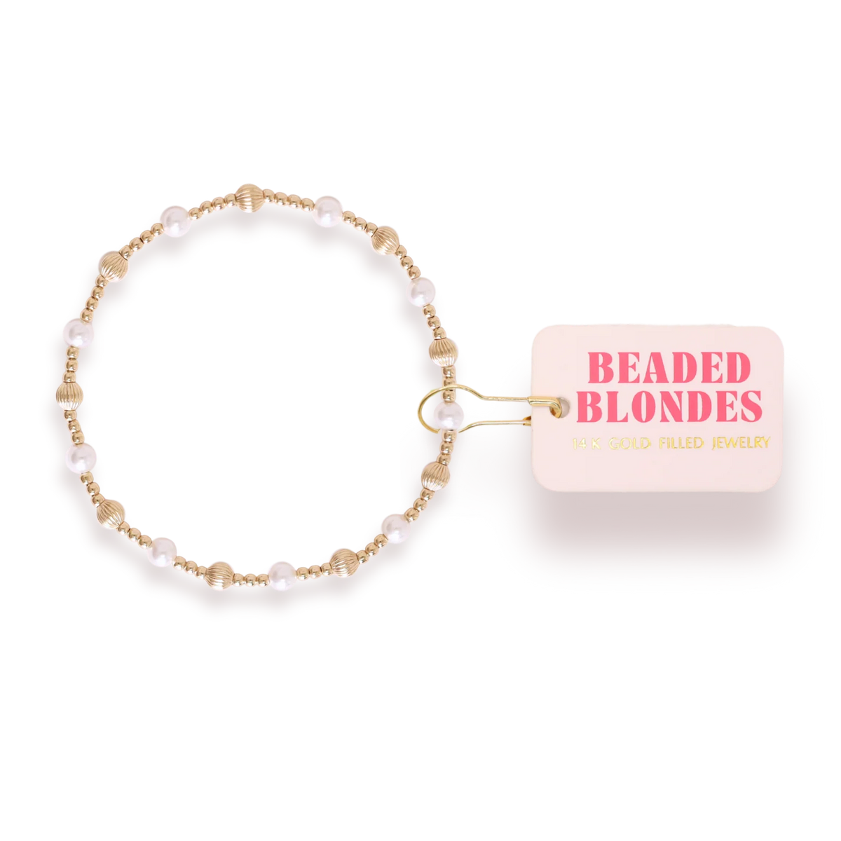 Palmer Fluted Bracelet in Pearl