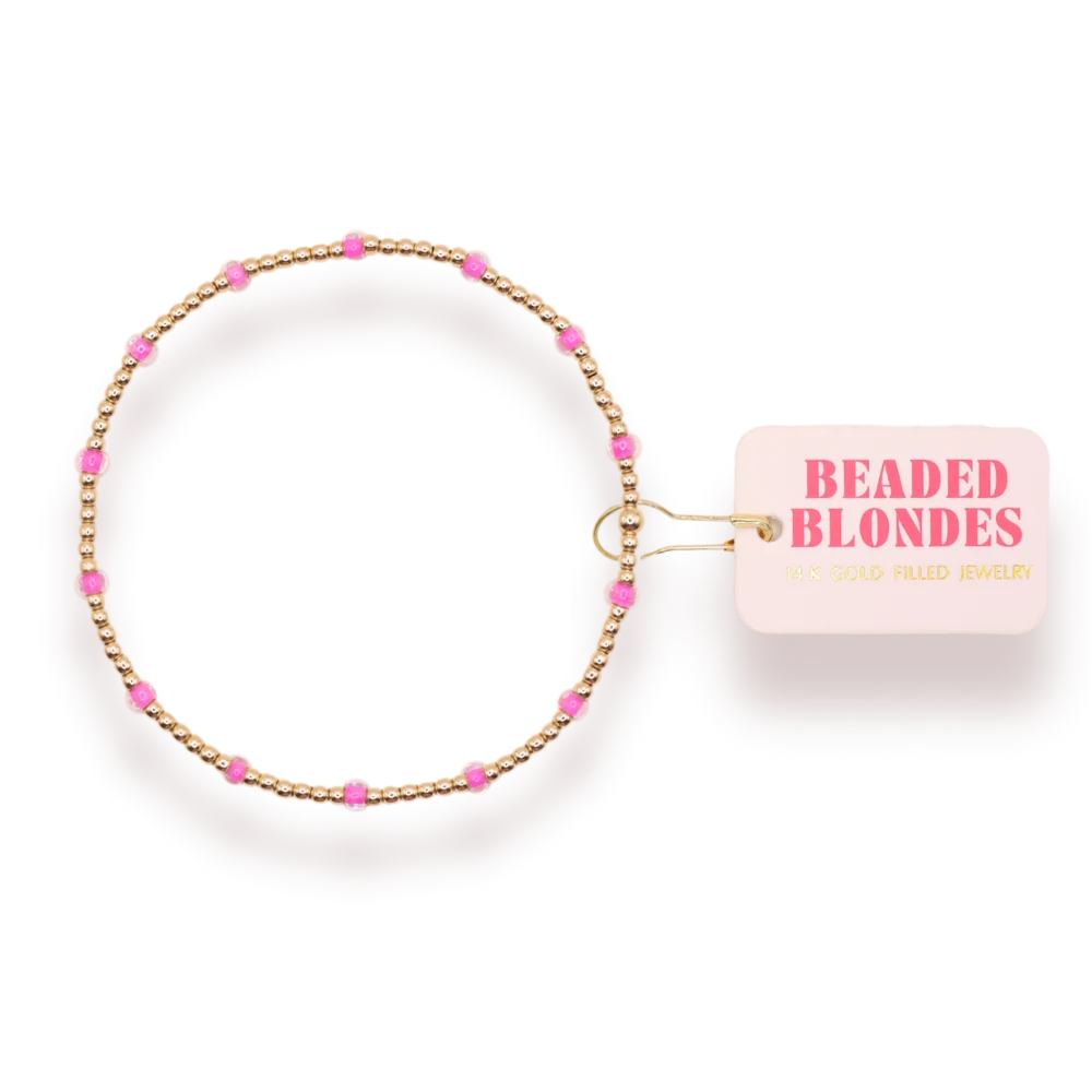Hot Pink Dainty Bracelet (Kids)