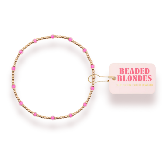 Hot Pink Dainty Bracelet (Kids)