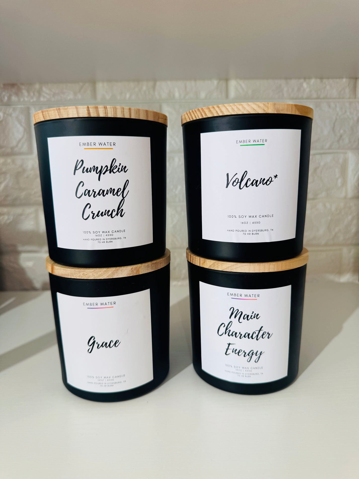 Ember Water 100% Soy Candles