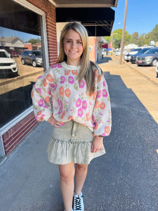 Floral Daze Sweater