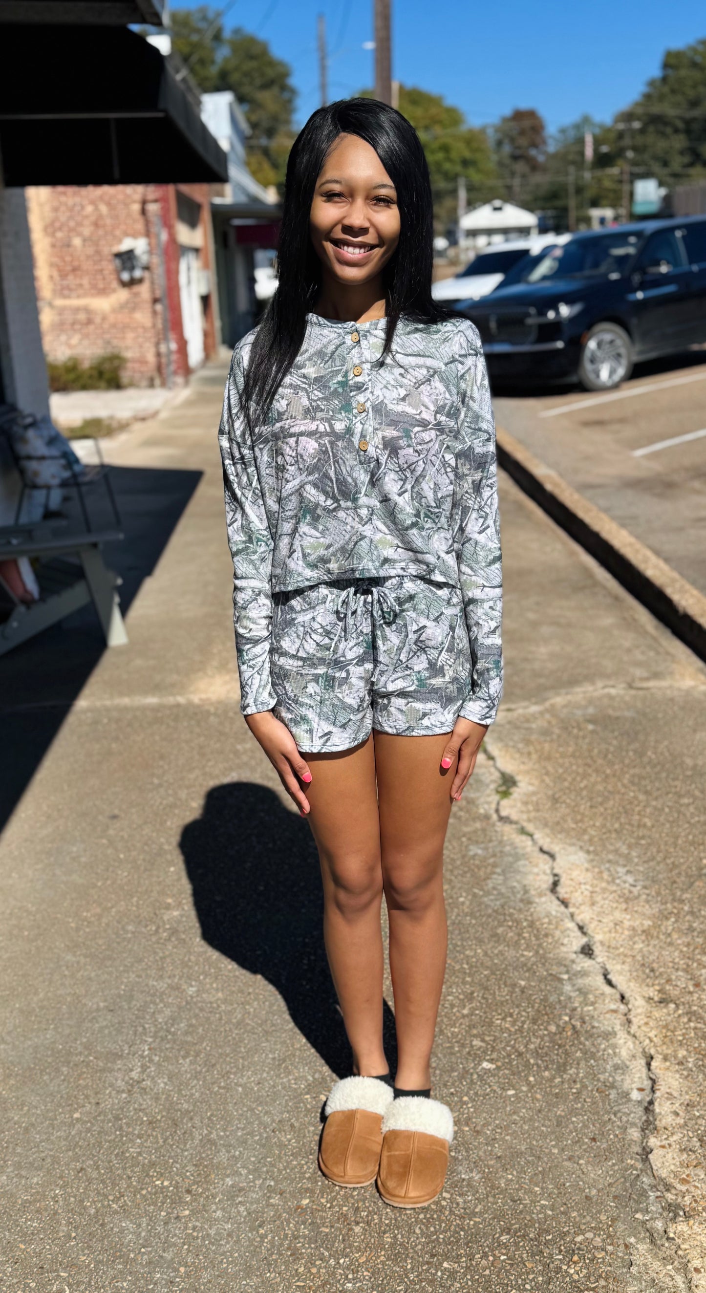 Camo Shorts Set