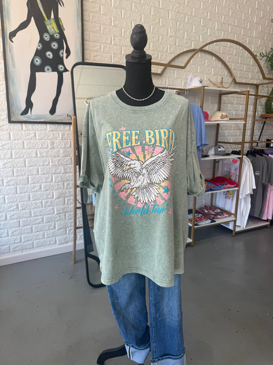 Free Bird Graphic Tee - Plus