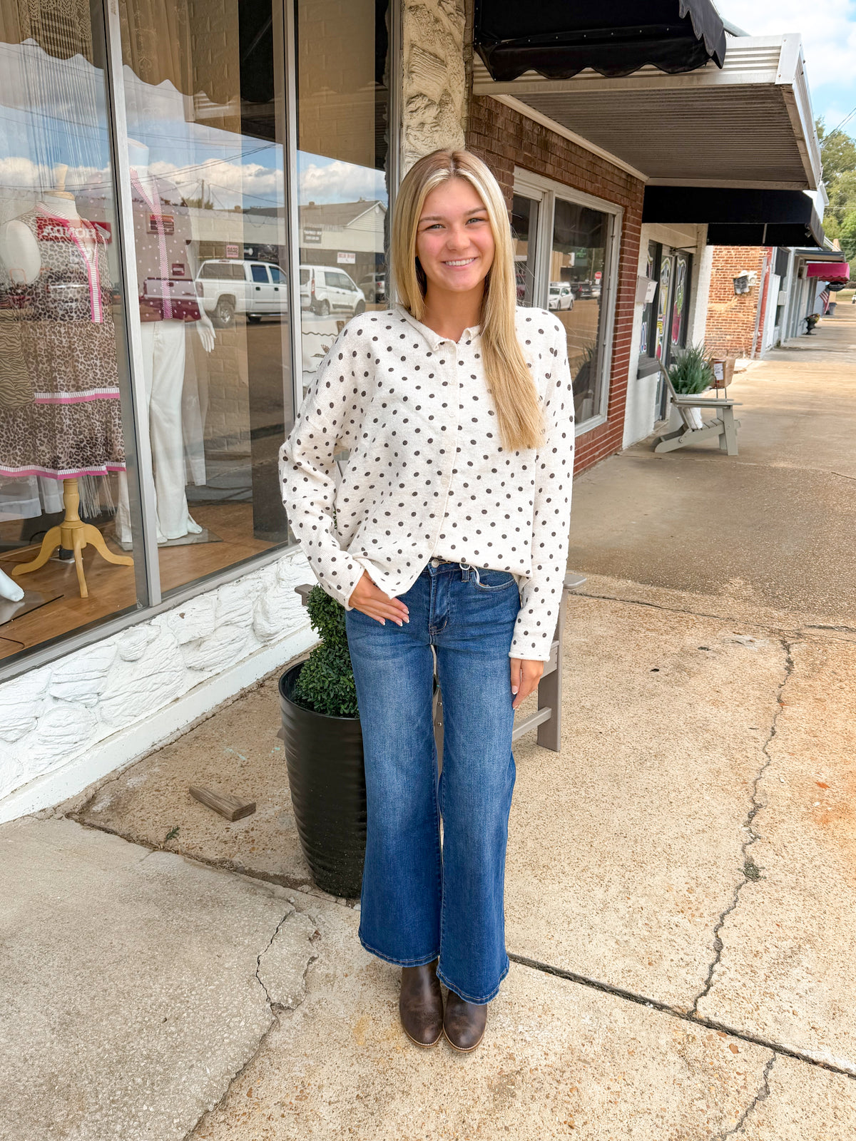 Dotted Days Sweater
