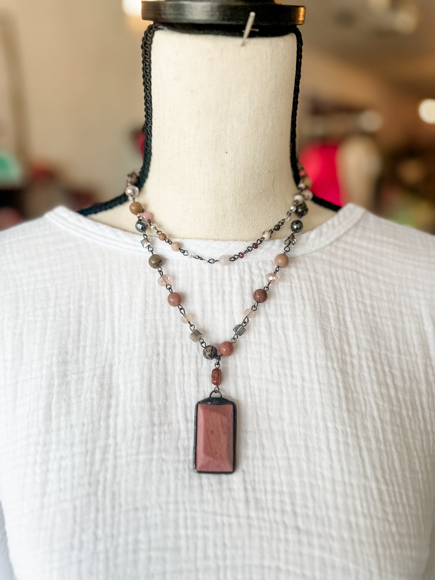 Lexi Mauve necklace