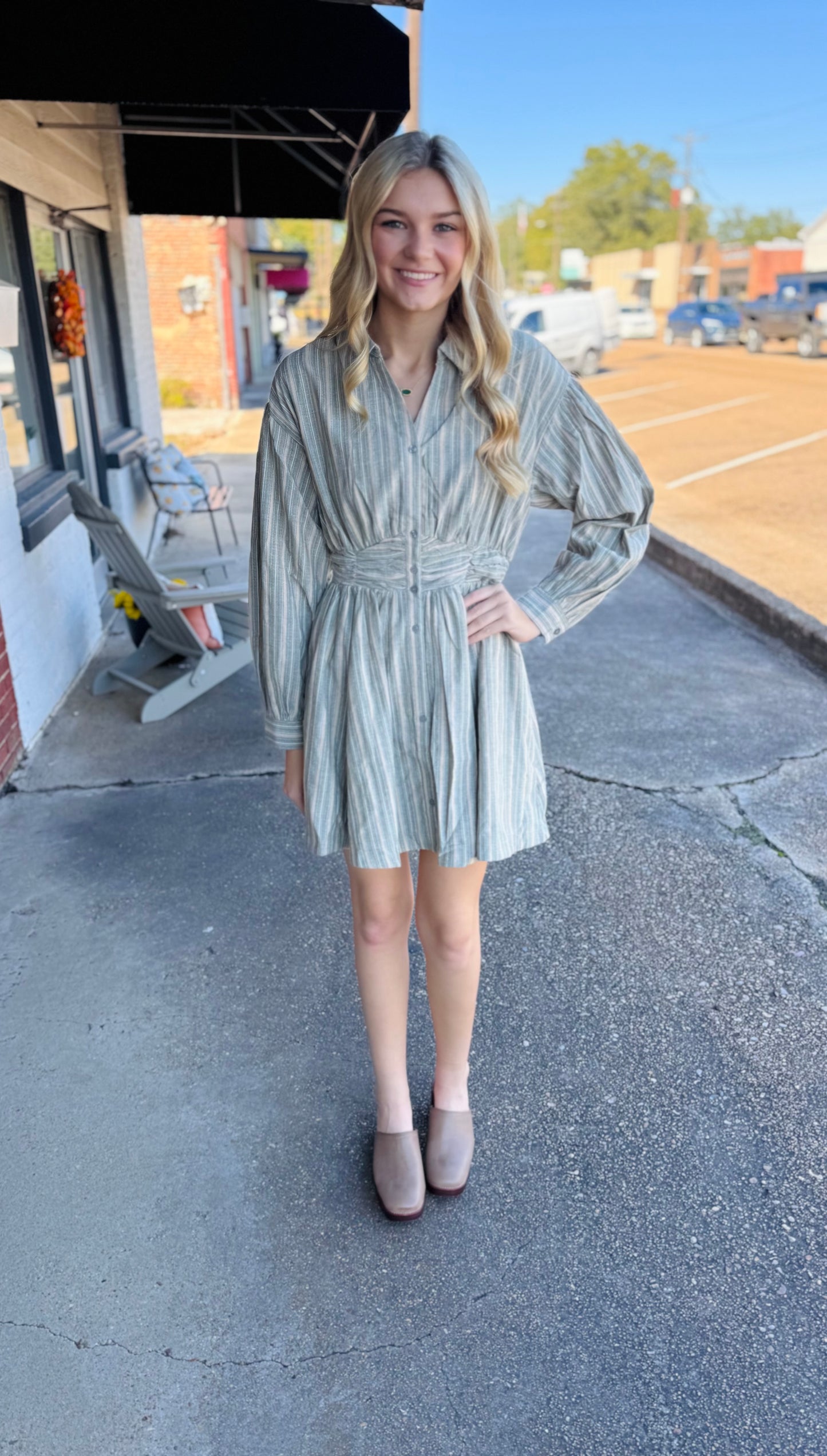 Buttoned Up Beauty Dress