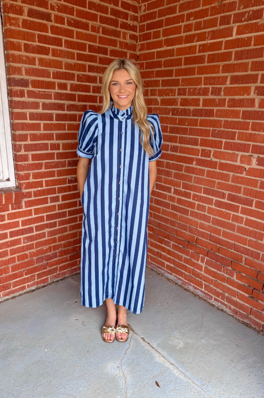 Striped Daze Midi Dress