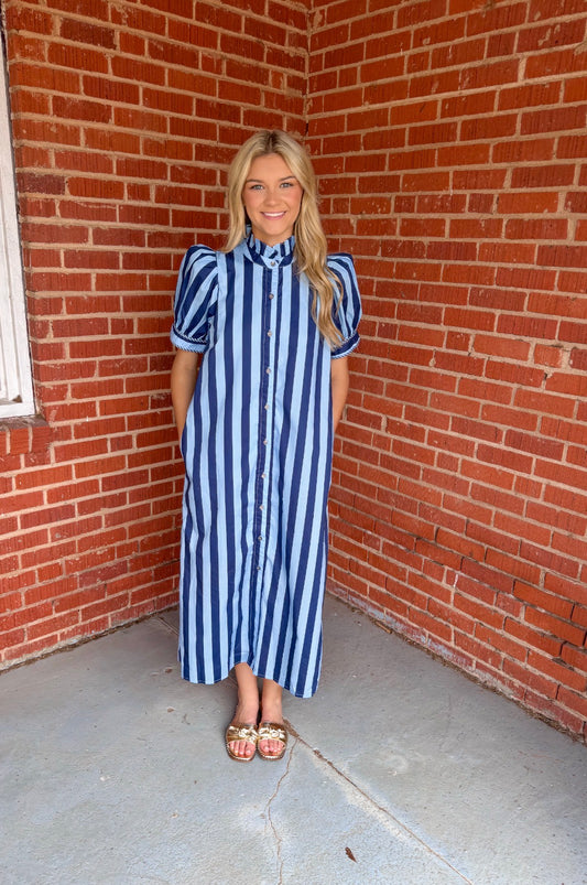 Striped Daze Midi Dress