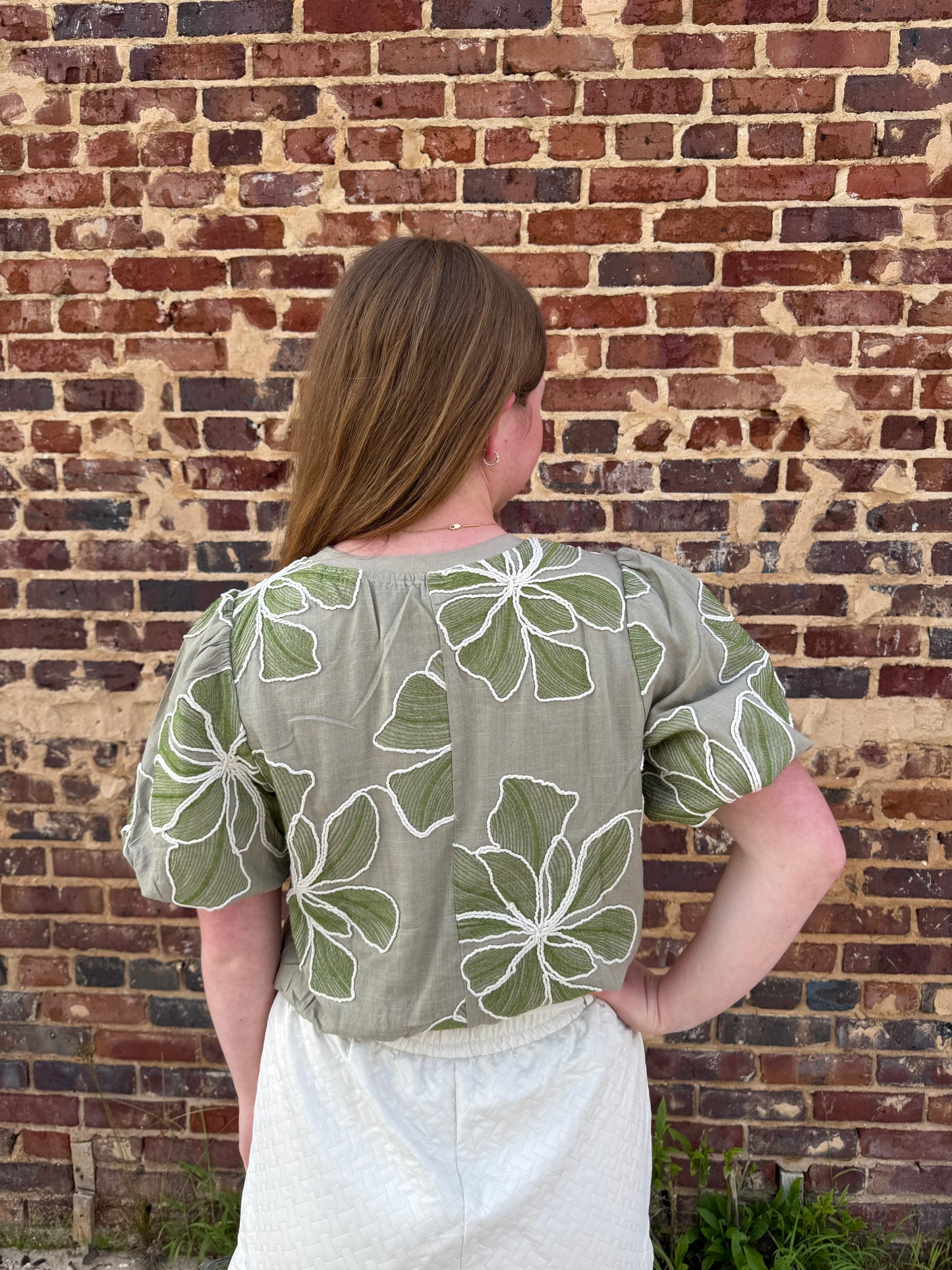 Floral Embroidery Top
