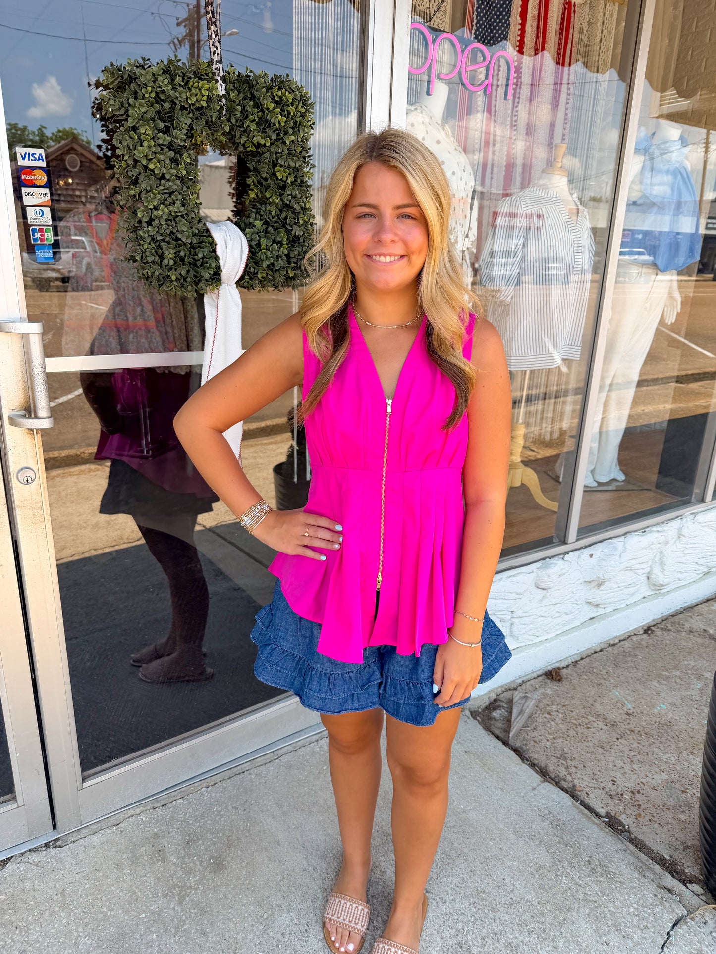 Flamingo Pink Top