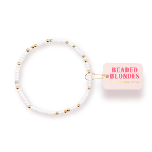 Luster White Sprinkle Bracelet (Kids)