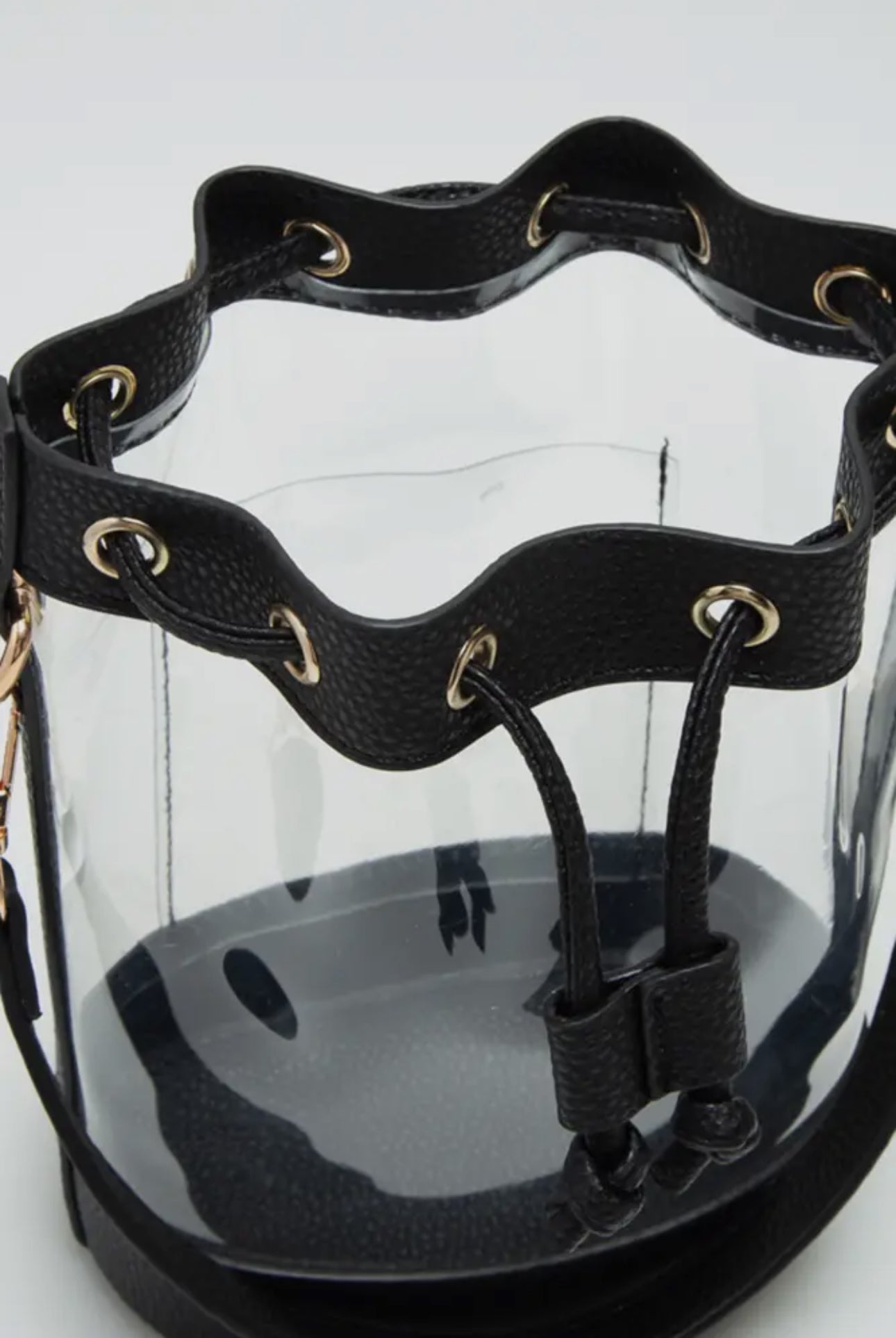 Clear Crossbody Bucket Bag