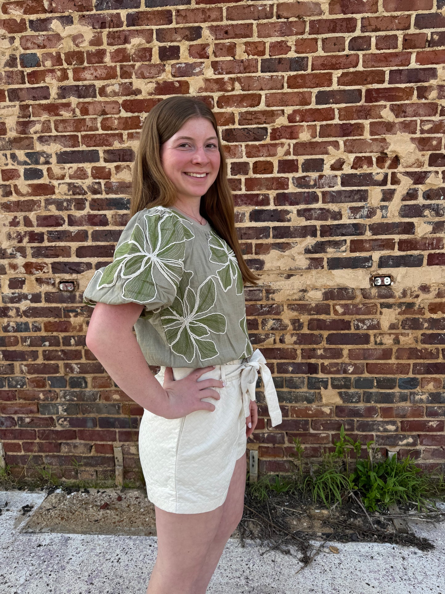 Floral Embroidery Top
