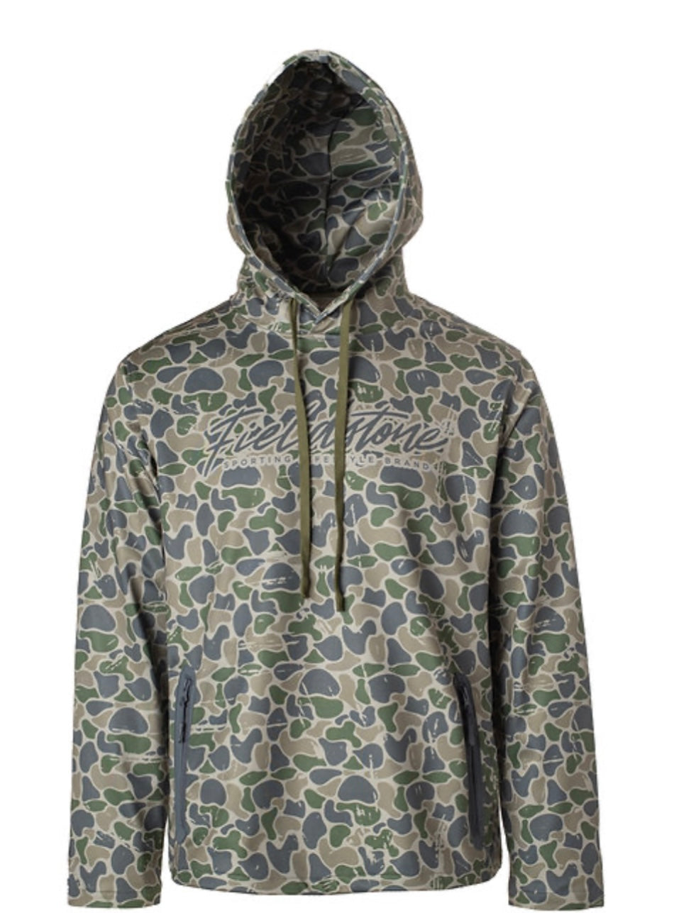 Backwoods Script Camo Hoodie