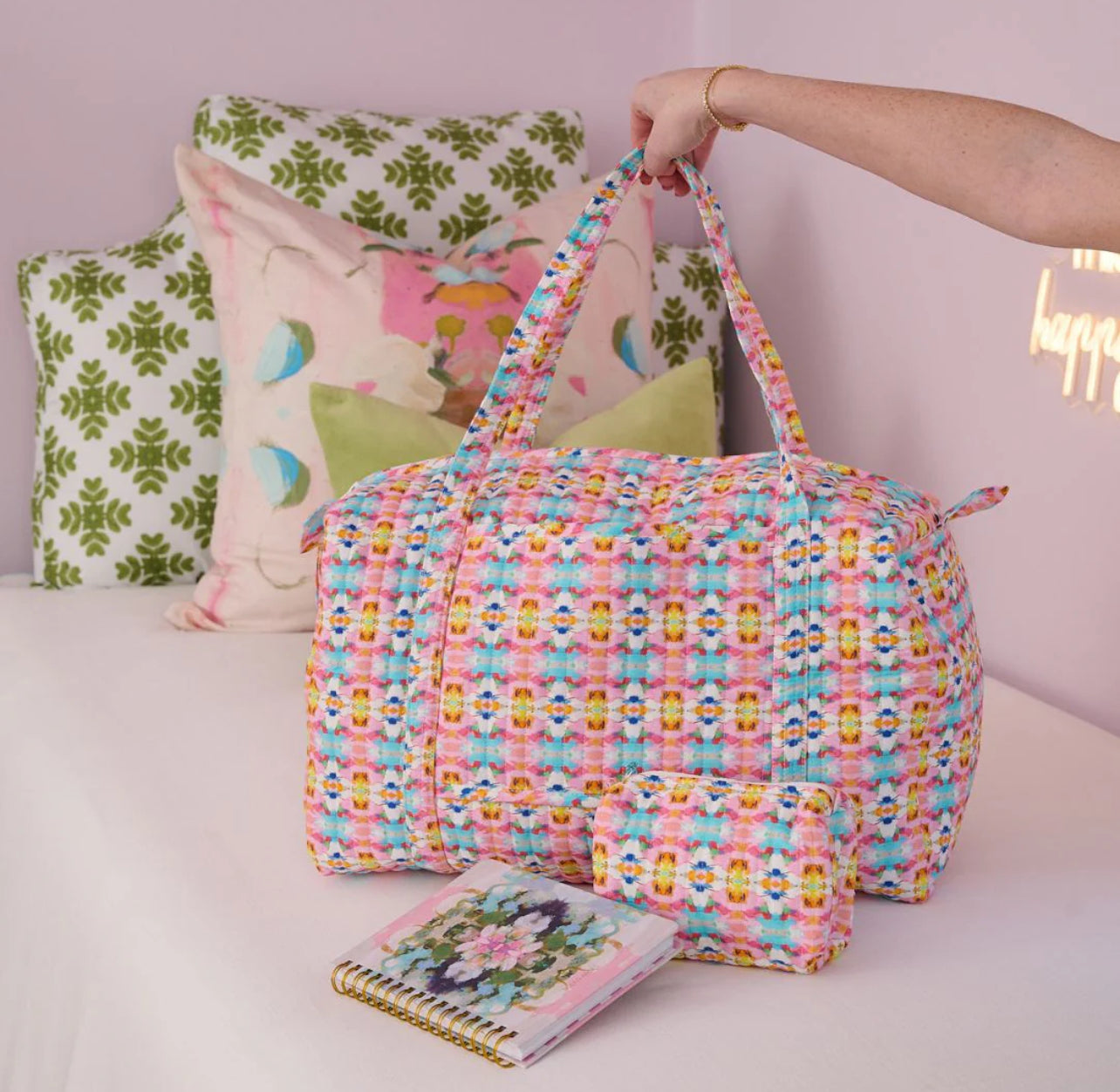 Sumner Pink Weekender Duffle Bag