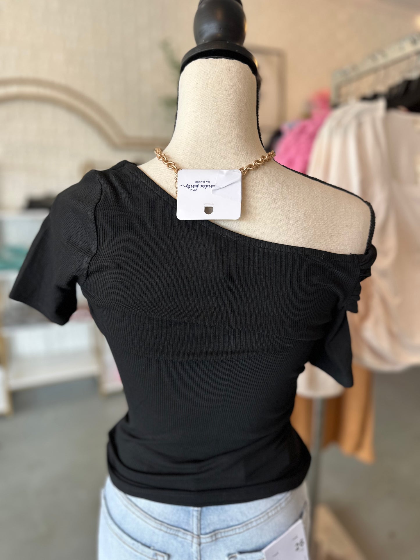 Asymmetrical black top