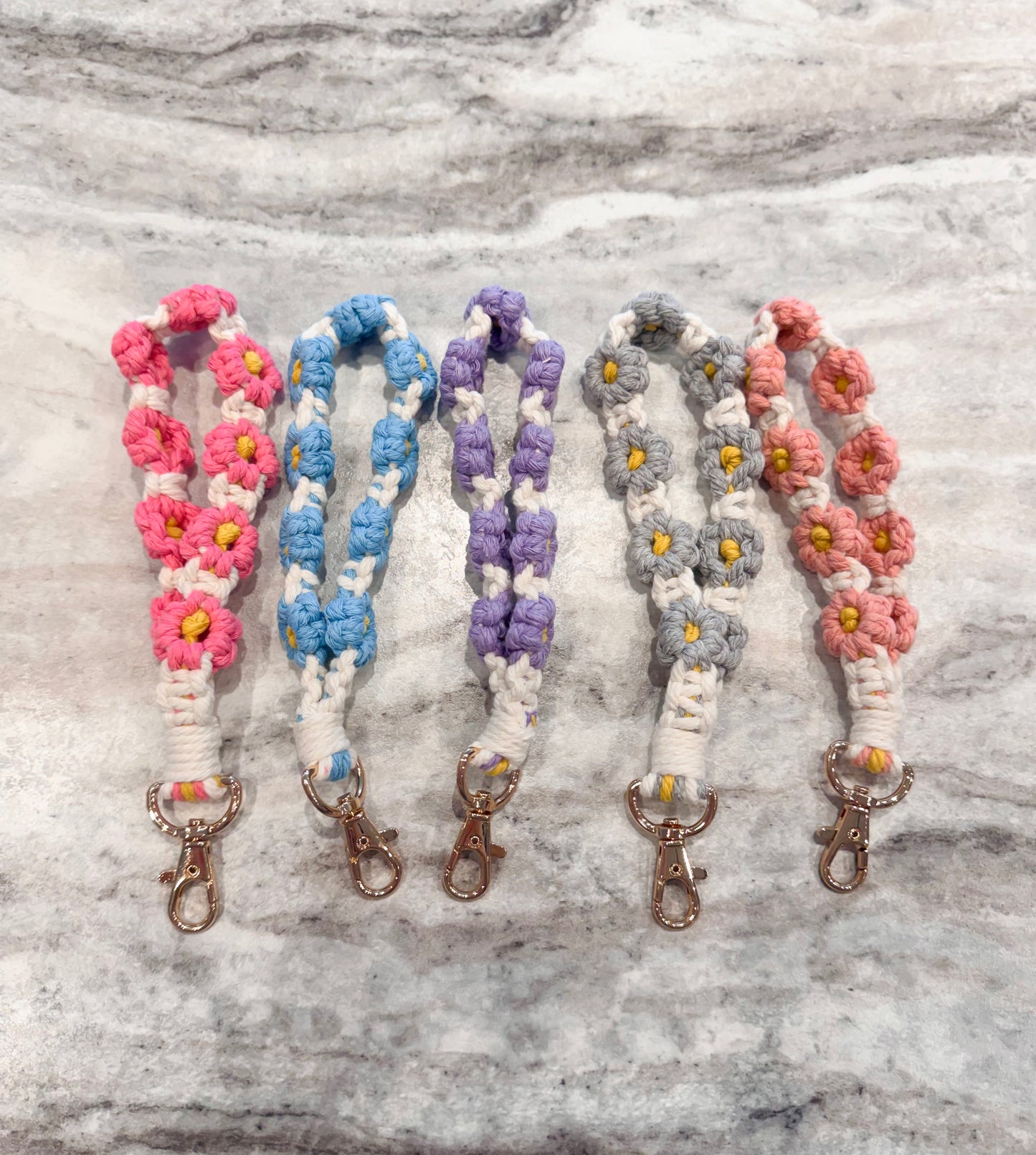 Floral Wristlet Keychain