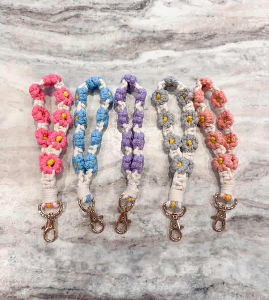 Floral Wristlet Keychain