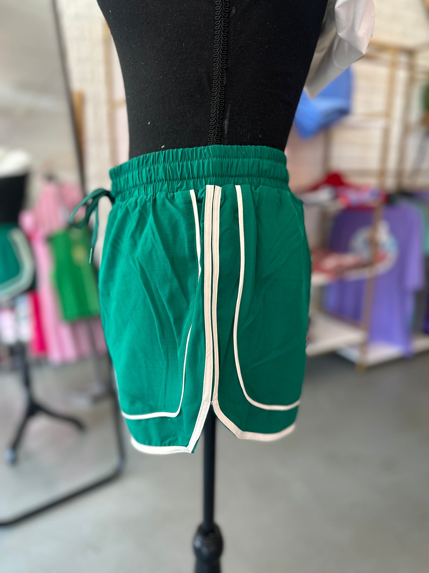 Kelly Green Athletic Shorts