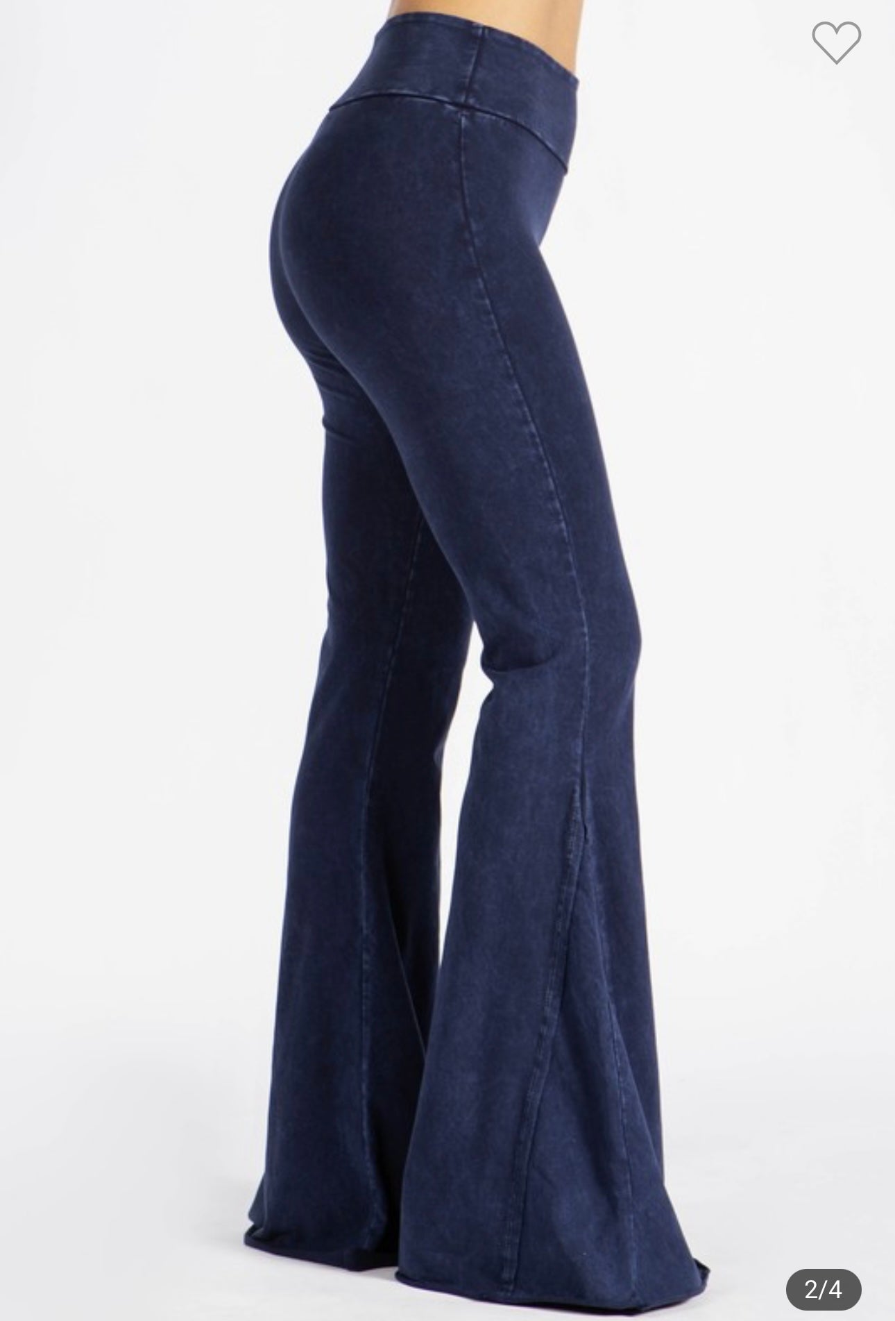 Electric blue flare pants