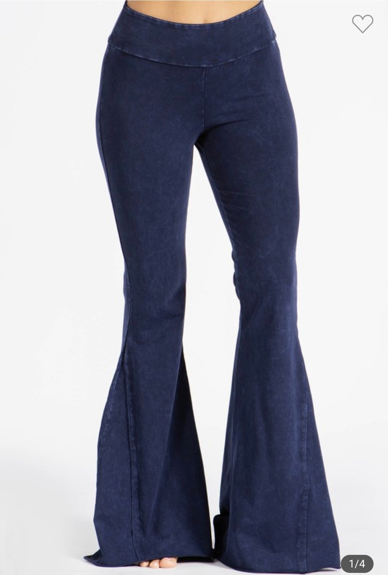 Electric blue flare pants