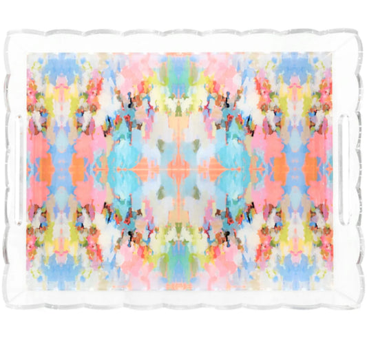 Brooks Avenue Scalloped Tray Large