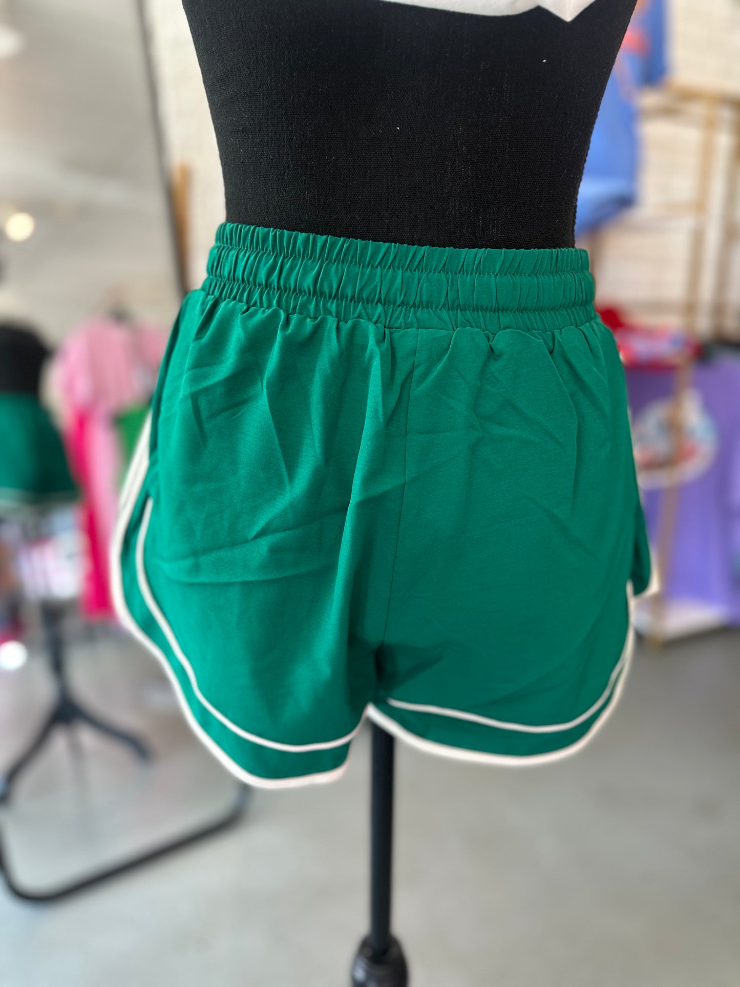 Kelly Green Athletic Shorts