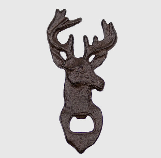 Deer Bottle Opener Antique Brown