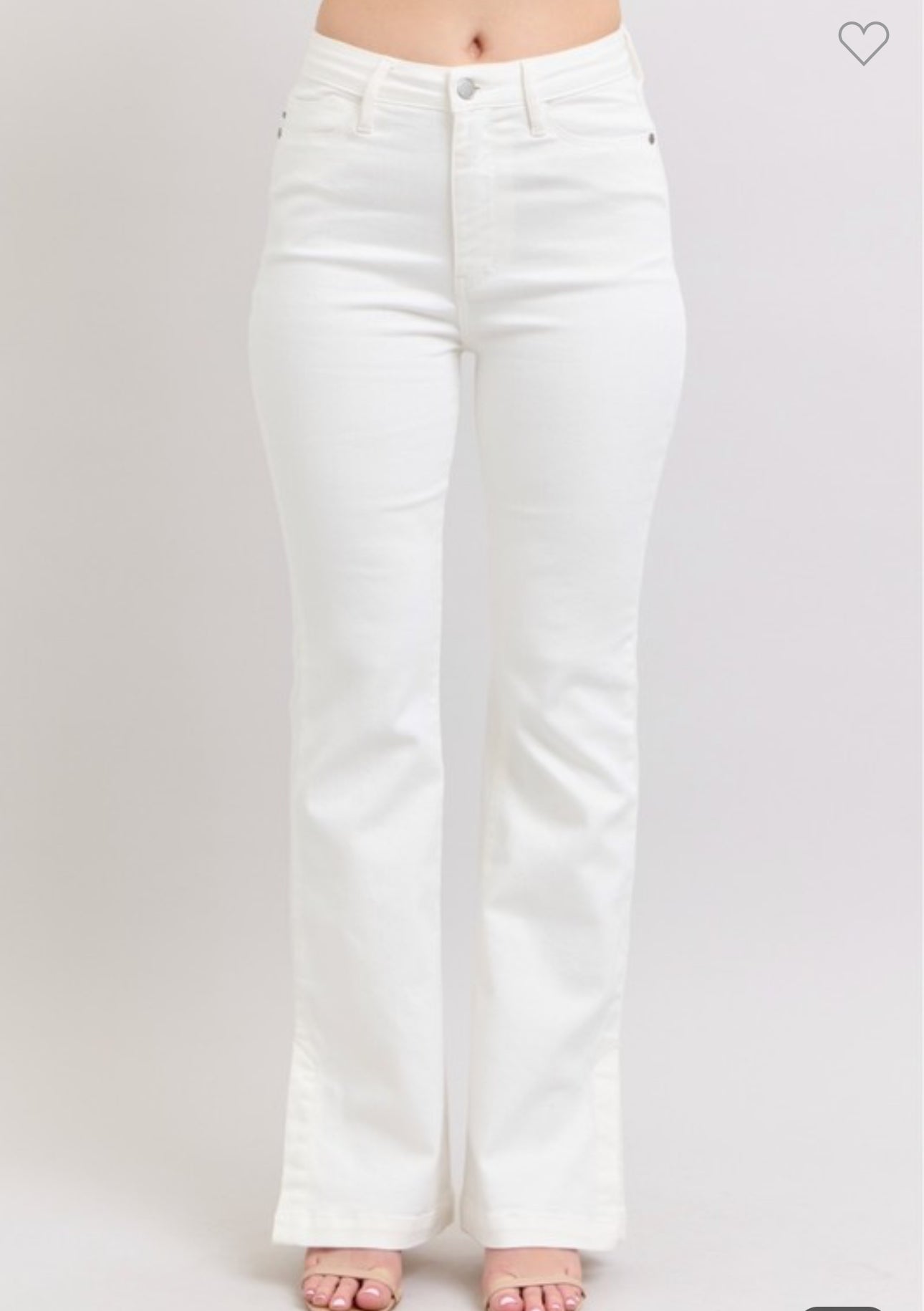 JB white denim boot cut