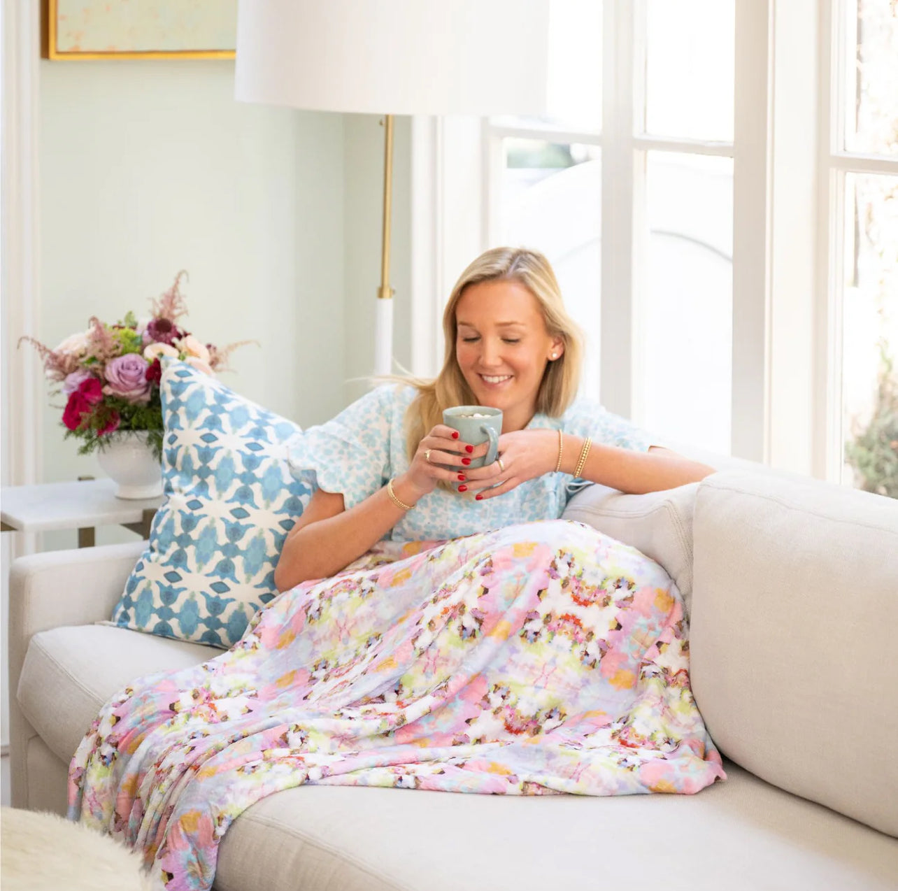 Brooks Avenue Pink Fleece Blanket