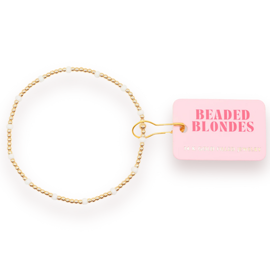 White Dainty Bracelet