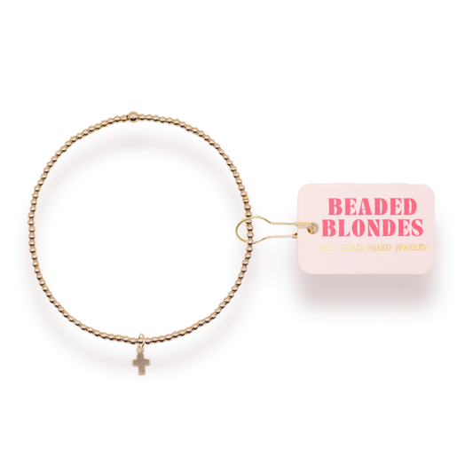 Mini Cross Charm Bracelet