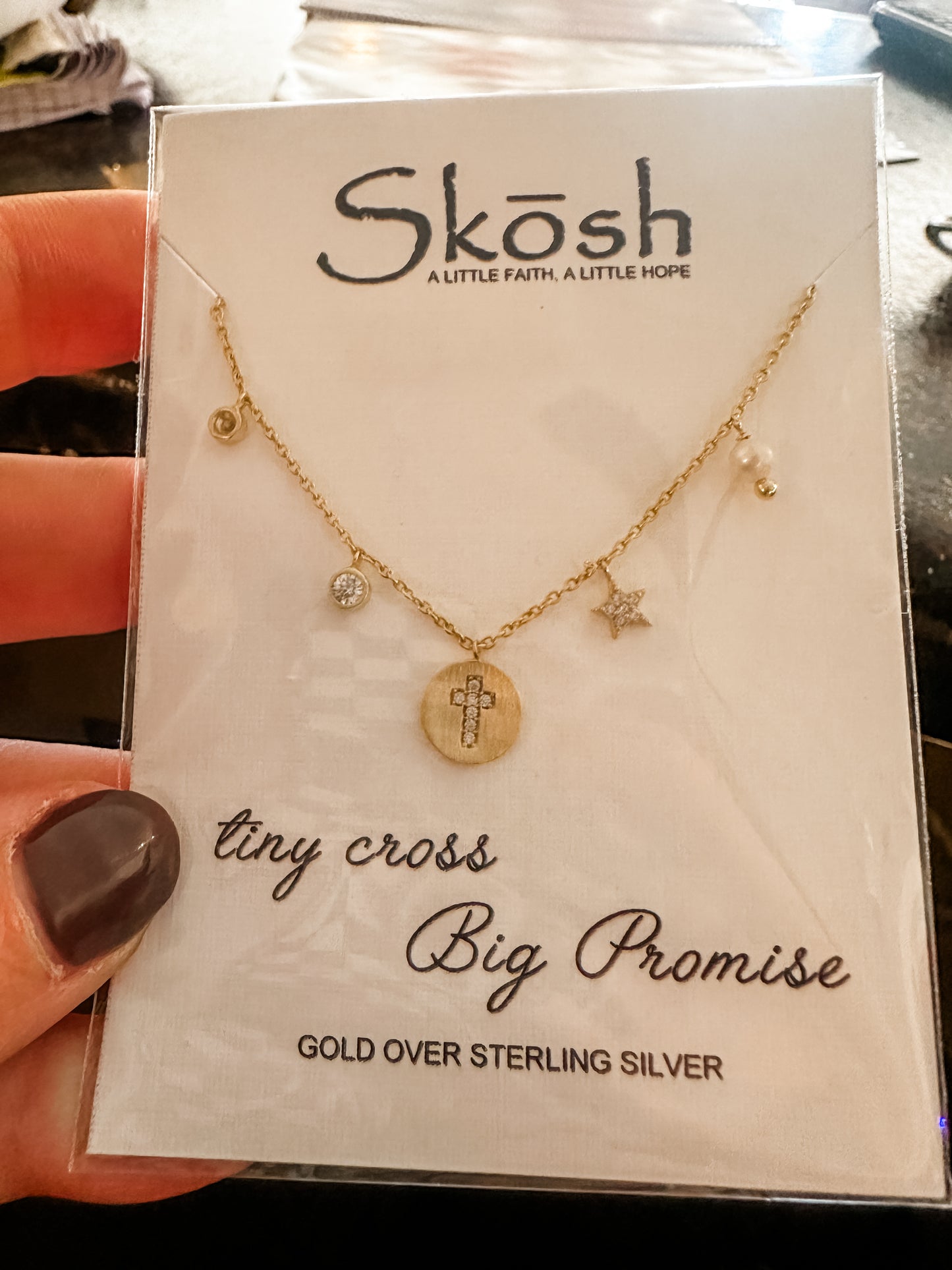 Skosh cross necklaces