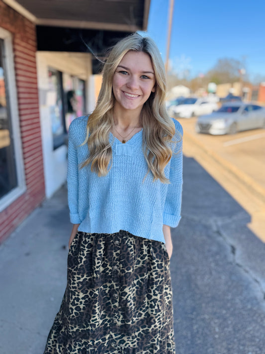 Hotty Toddy Blue Sweater