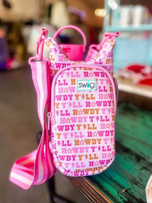 Howdy yall water bottle sling