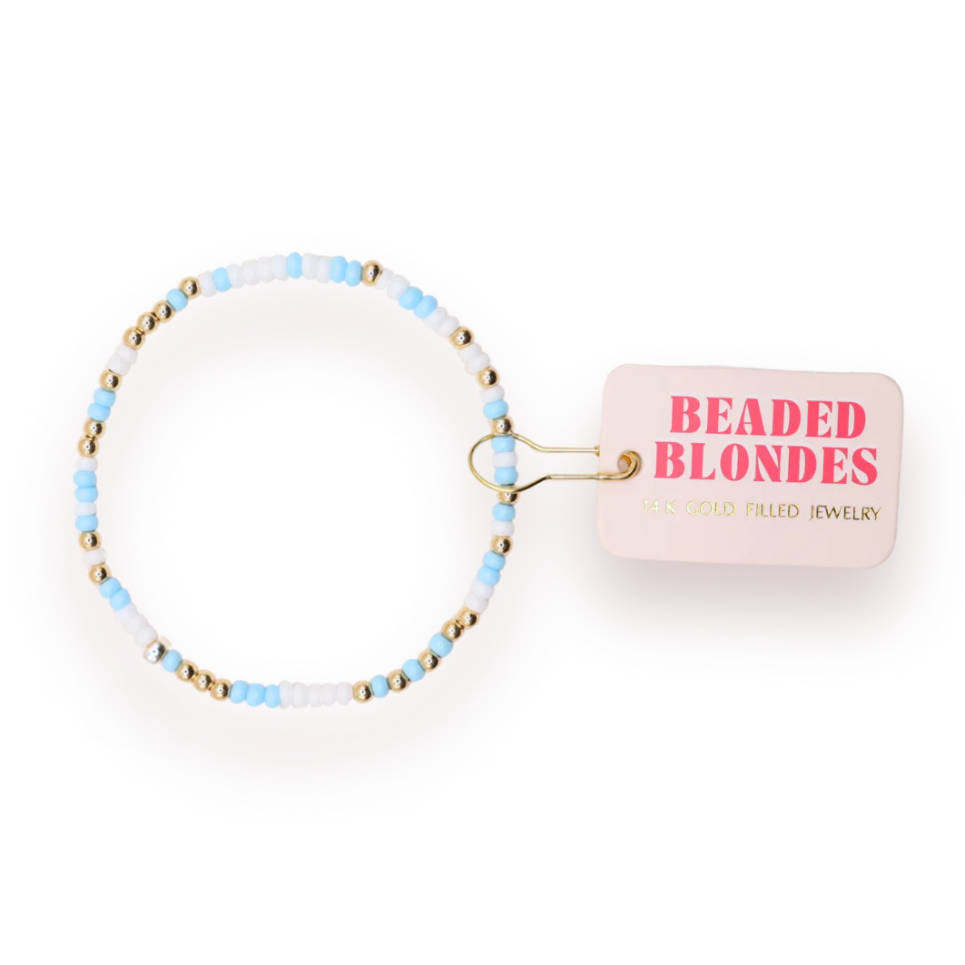 Powder Blue & White Bracelet