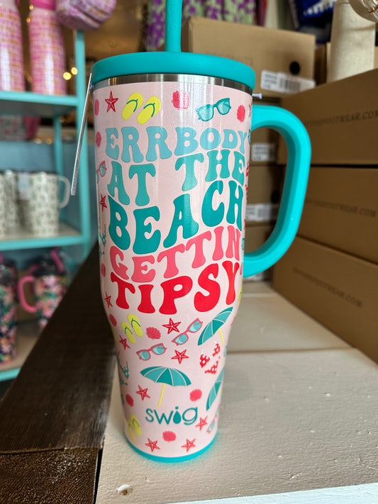 Swig errbody at the beach mug 40oz