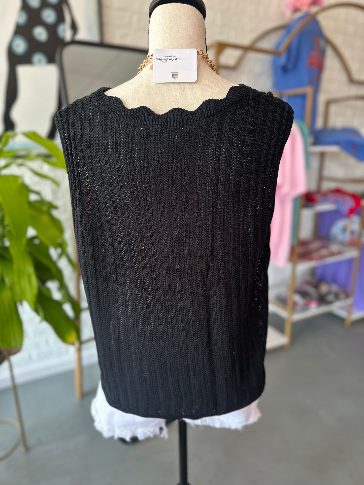 Scallop Summer Vest - Plus