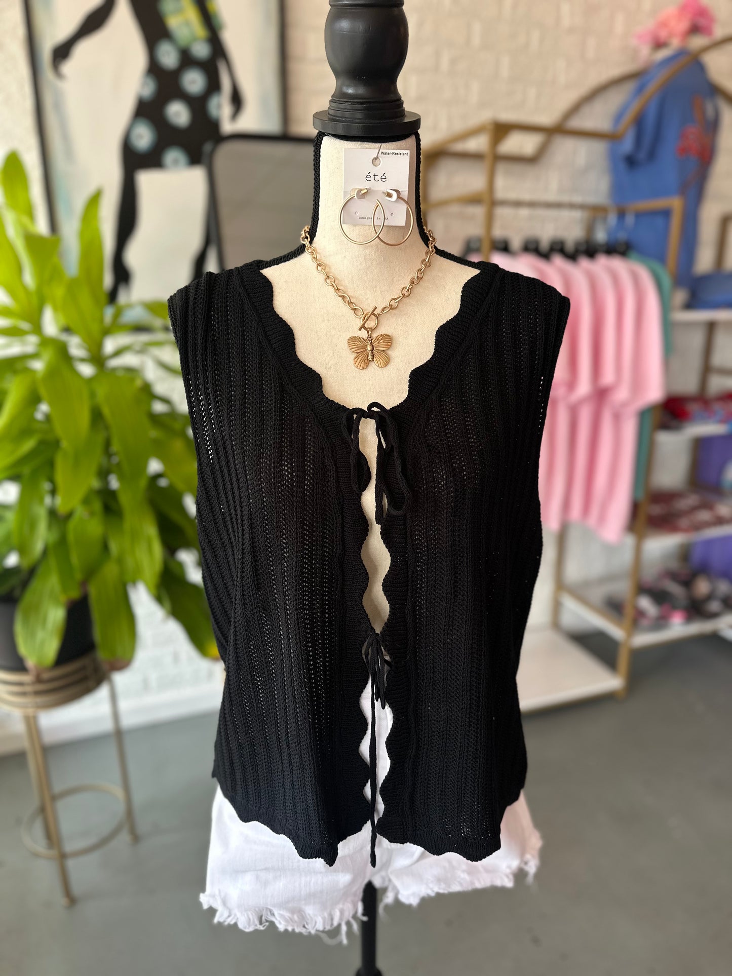 Scallop Summer Vest - Plus
