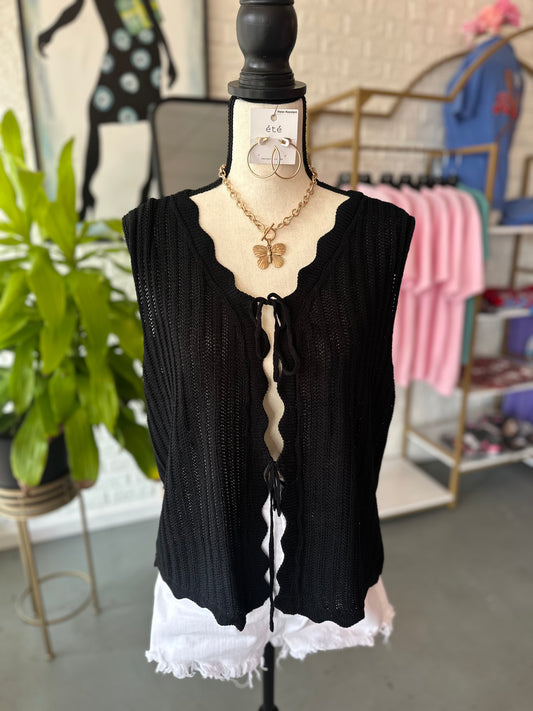 Scallop Summer Vest - Plus
