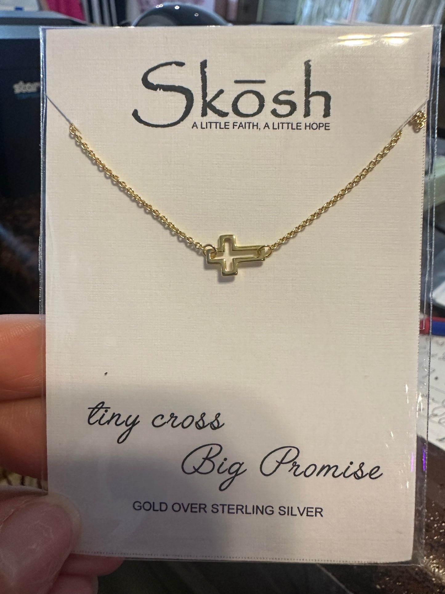 Skosh cross necklaces