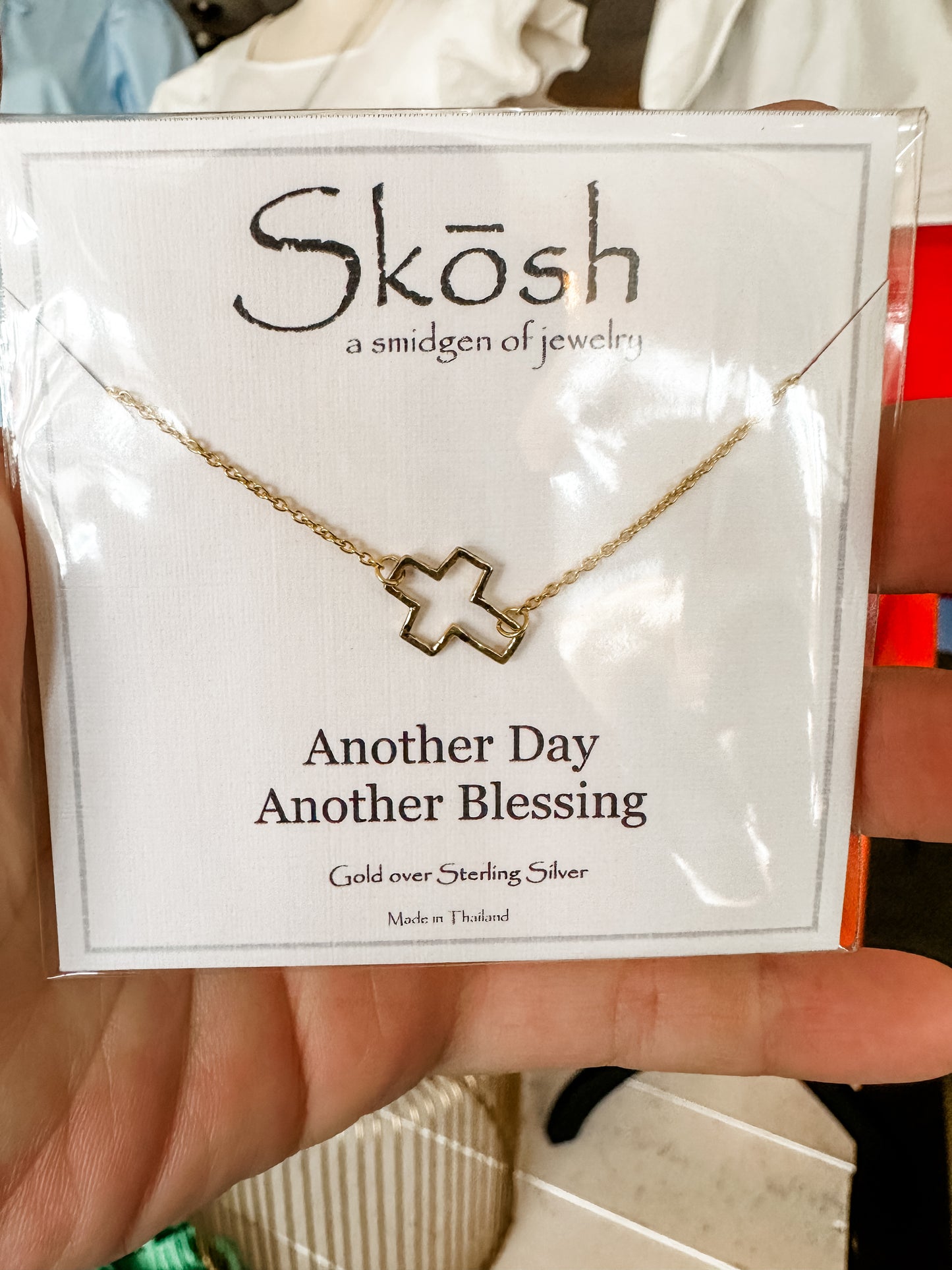 Skosh cross necklaces