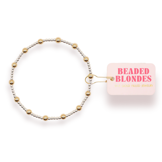 June Bracelet in Silver with Gold